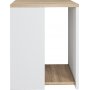 Roma sidebord 40 x 40 cm - Eik/hvit