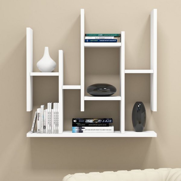 Flower vegghylle - Hvit