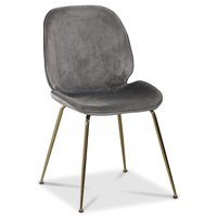Stol med metallunderstell online | Trendrom.no Giovani Velvet stol GråbeigeSvart 949 NOK Trendrom.no