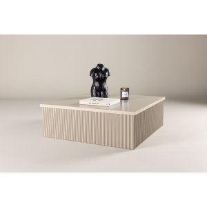 Lenox salongbord 90 x 90 cm - Beige Lenox salongbord 90 x 90 cm - Beige