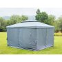 Athen Paviljong 3x4m med myggnetting - Gr