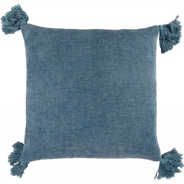 Tassle putetrekk 45x45 cm - Blue