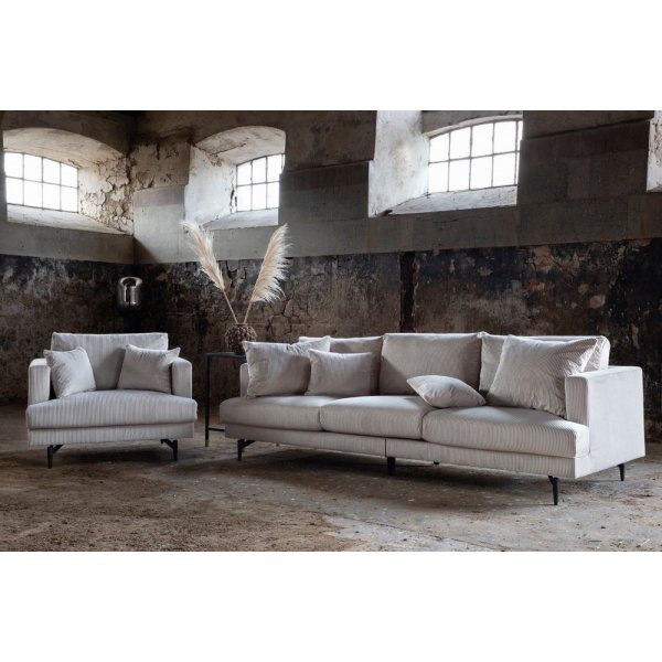 Safir 3-seter sofa - Beige manchester Safir 3-seter sofa - Beige manchester