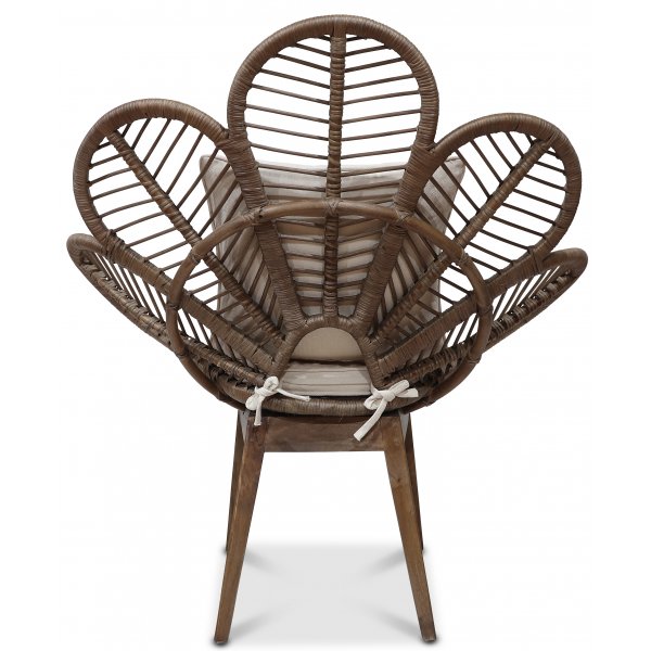 Peacock loungelenestol med pute - Brun + Flekkfjerner for mbler