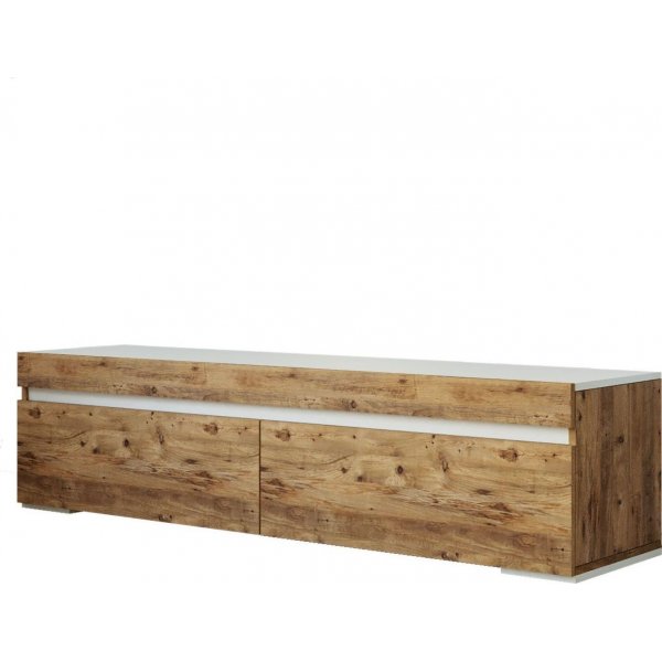 Future mediebenk 3 - Furu/hvit Future mediebenk 3 - Furu/hvit