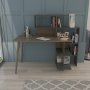 Uzay skrivebord 141,8x60 cm - Antrasitt/valntt