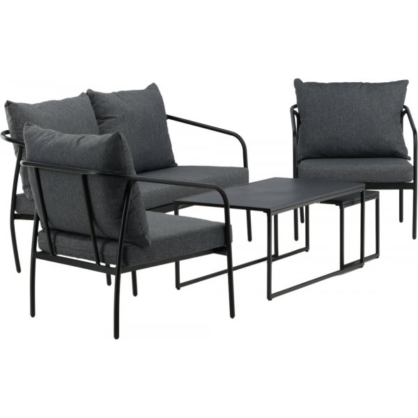 Sopot sofagruppe - Sort/Grå Sopot sofagruppe - Sort/Grå