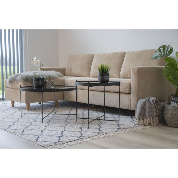 Venezia salongbord - Stål/Glass Venezia salongbord - Stål/Glass