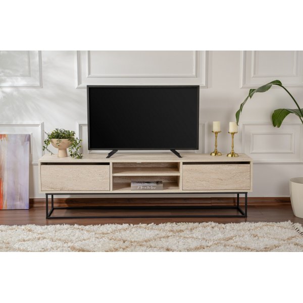 TV-stativ 180 cm beige - Escape TV-stativ 180 cm beige - Escape
