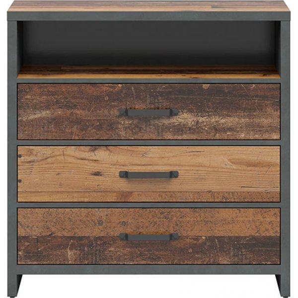 Weston kommode 90 cm - Vintage furu/grå Weston kommode 90 cm - Vintage furu/grå