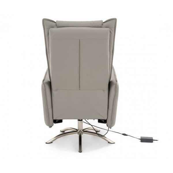 Elektrisk lenestol i grå PU Elektrisk lenestol i grå PU