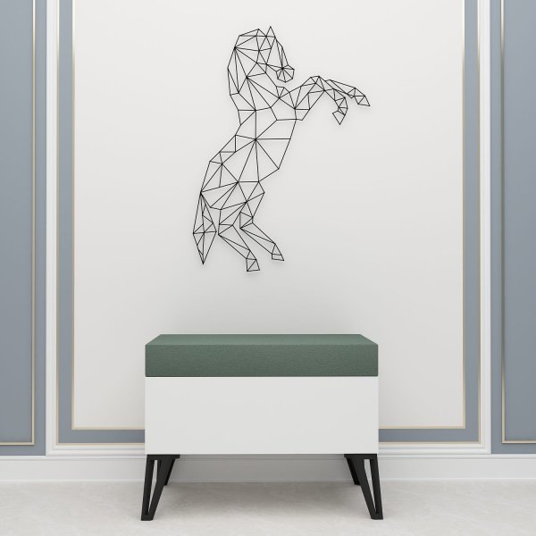 November bryst - Hvit/grnn