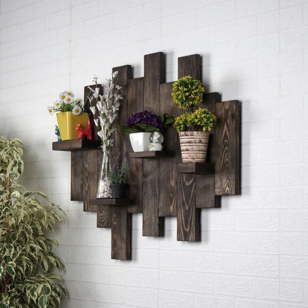 Rafa vegghylle 84 - Mørk eik Rafa vegghylle 84 - Mørk eik