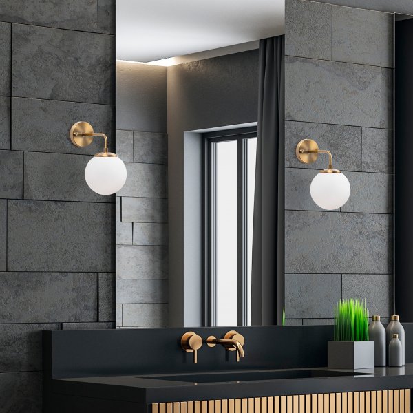 Viran vegglampe 10895 - Vintage/hvit