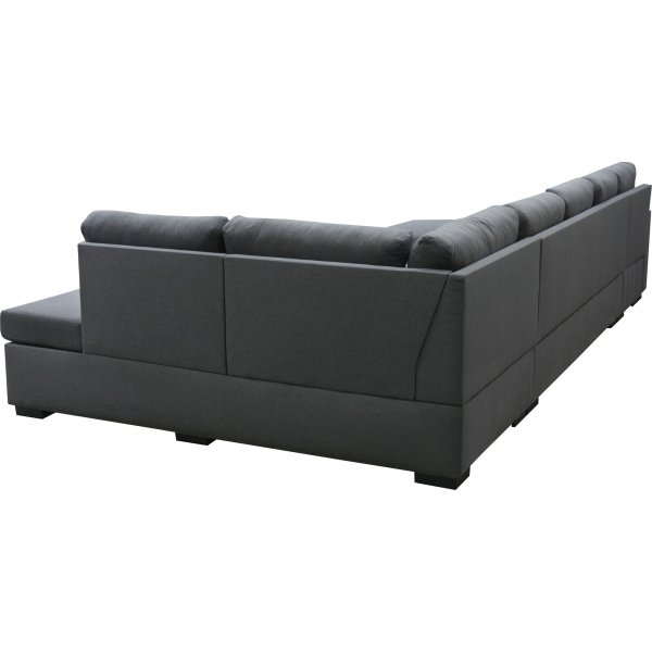 Solna mørkegrå vendbar U-sofa 367 cm + Møbelføtter Solna mørkegrå vendbar U-sofa 367 cm + Møbelføtter