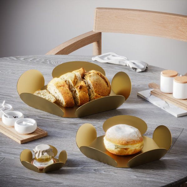 Rhodos dekorativt fat - Gull