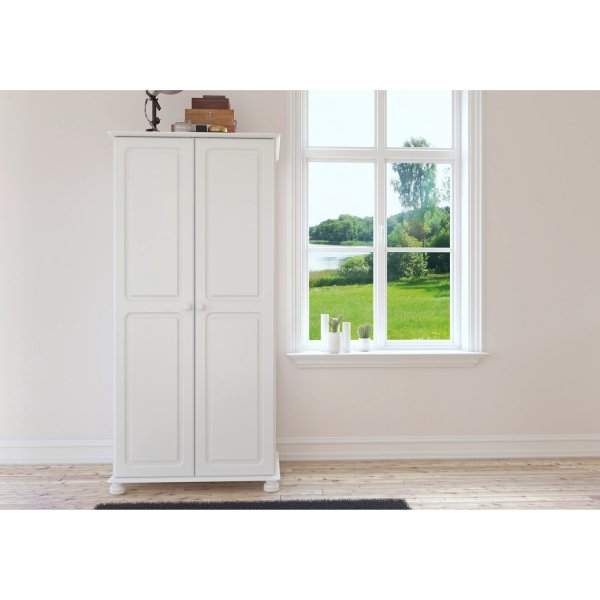 Richmond garderobeskap med 2 drer - Hvit