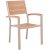 Las Vegas utendrs lenestol - Beige / Eik aintwood