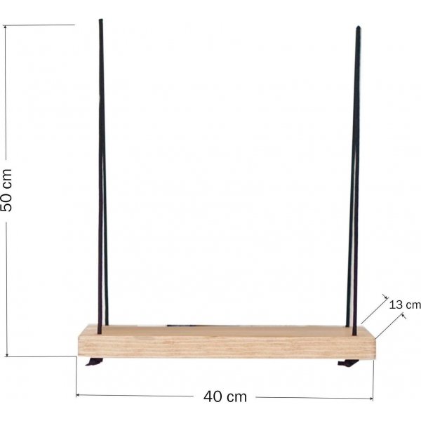 Abstrakt vegghylle 55 - Valnøtt Abstrakt vegghylle 55 - Valnøtt