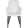 Karmstol Paolo - Svart / Beige Manchester