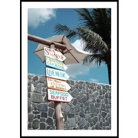 TROPICAL SIGNS - Plakat 50x70 cm TROPICAL SIGNS - Plakat 50x70 cm