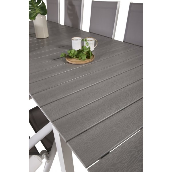 Levels uteservering gruppe med 10 Break stoler - Grå/Hvit Levels uteservering gruppe med 10 Break stoler - Grå/Hvit