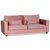 Adore Loungesofa 3-seter sofa - Dusty pink (Flyel) + Mbelpleiesett for tekstiler