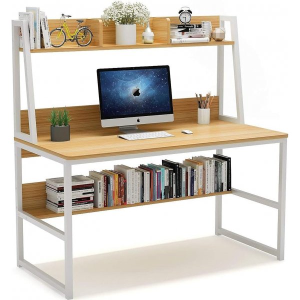 Majestetisk skrivebord Eik/hvit - 120 x 60 cm