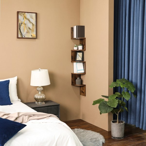 Damaskus bokhylle - Brun