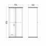 Nordgarderobe med 2 d�rer - 200 cm h�y