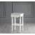 Sand nattbord med skuff H70 cm - Hvit