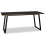 Edge 3.0 Spisebord 140x90 - Svart hytrykkslaminat (HPL)