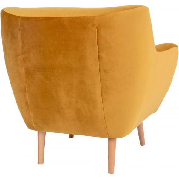 Monte lenestol - Gul/bøk Monte lenestol - Gul/bøk