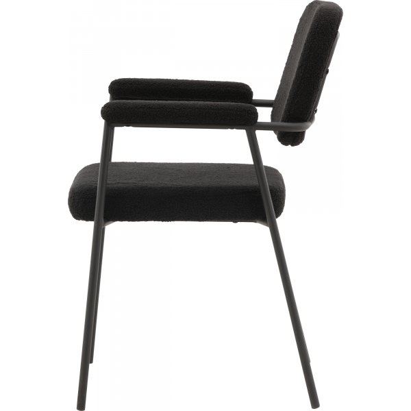 Gårsdagens spisestol - Sort boucle Gårsdagens spisestol - Sort boucle