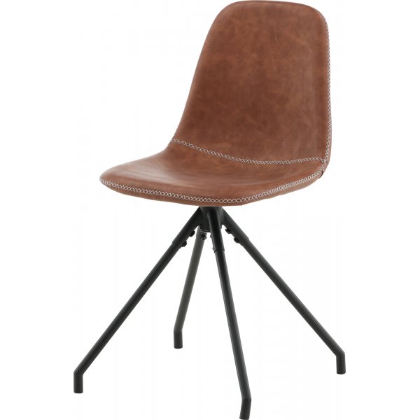 Bridge svingbar spisestol - Brun PU