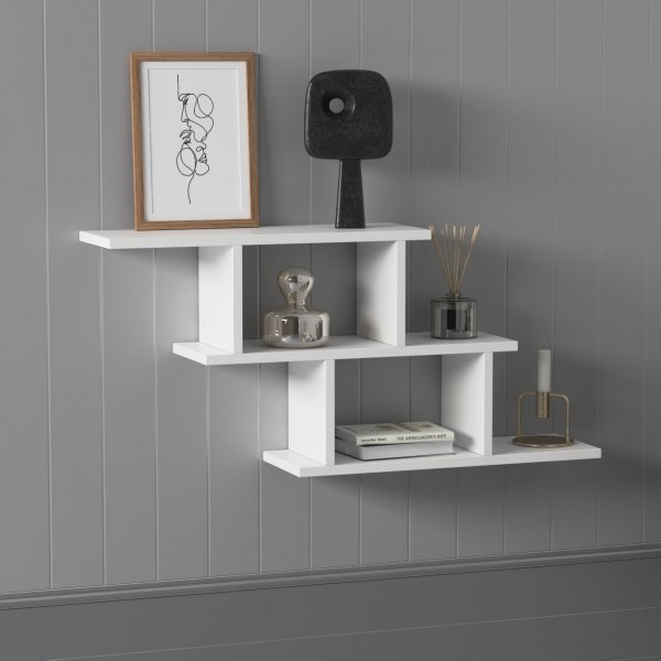 Steps vegghylle - Hvit Steps vegghylle - Hvit