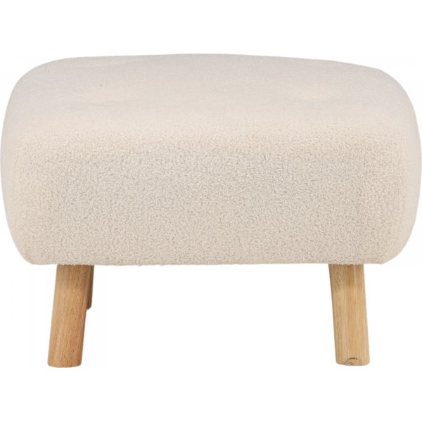 Salina puff - Hvit teddy