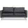 Sjtorp 2-seter sofa i Svart PU
