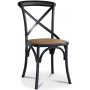 Paris spisegruppe 180 cm bord svart + 6 st svarte Gaston spisestoler