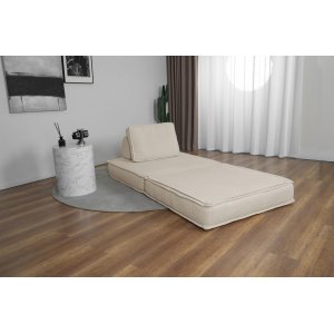Beige kordfløyelslenestol Beige kordfløyelslenestol