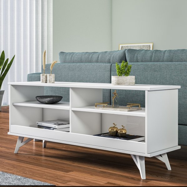 Parker mediebenk - Hvit Parker mediebenk - Hvit