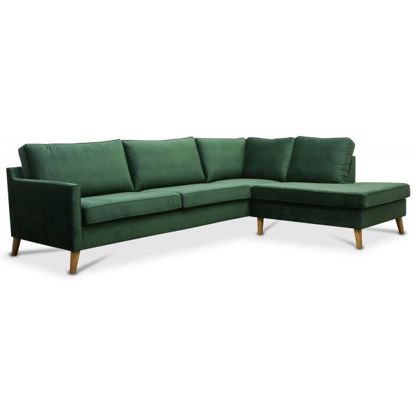 Blues 3-sete med �pen avslutning mot h�yre - Valgfri farge