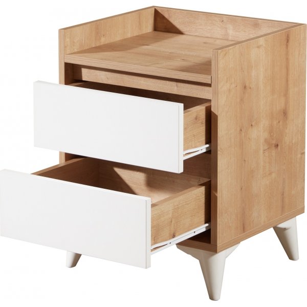 Tuvalle 41 nattbord - Safir eik/hvit Tuvalle 41 nattbord - Safir eik/hvit