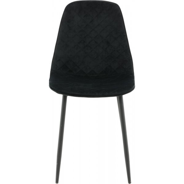 Bridge Diamond spisestol - Svart flyel