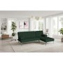 Sovesofa med divan i grnn flyel
