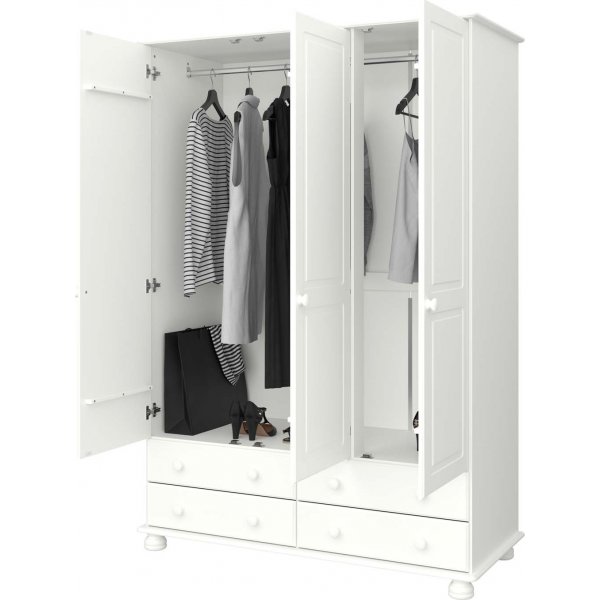 Richmond garderobeskap med 3 dører - Hvit Richmond garderobeskap med 3 dører - Hvit