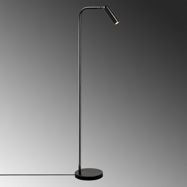 Ur gulvlampe - Svart Ur gulvlampe - Svart