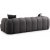 Puffy 3-seters sofa - Antrasitt