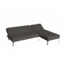 Sovesofa med divan i brun flyel