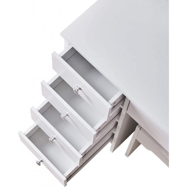 Sminkbord med speil, belysning og stol - Babe Sminkbord med speil, belysning og stol - Babe